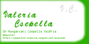 valeria csepella business card